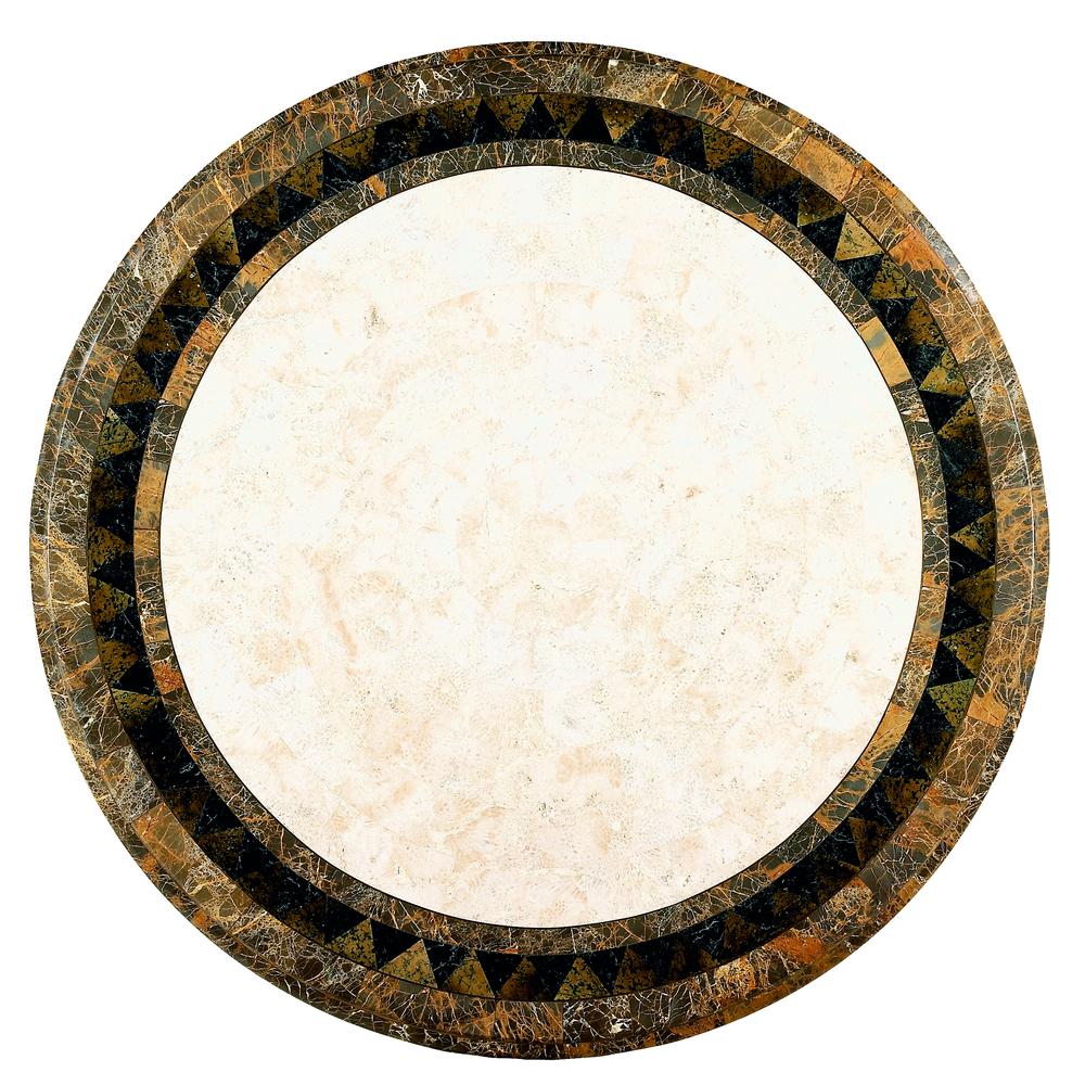 Company Mable Fossil Stone 36" Foyer Table, Multi-Color. Picture 2