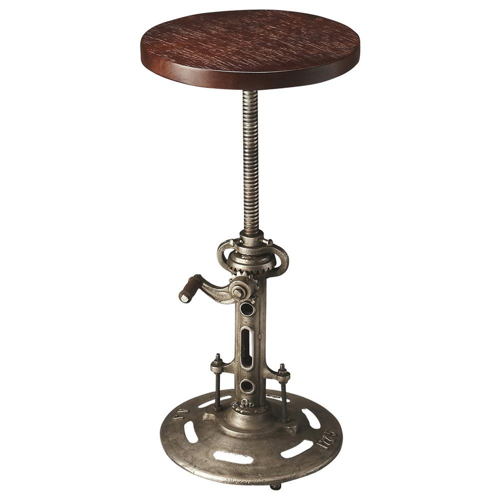 Everson Wood & Metal Bar Stool. Picture 1