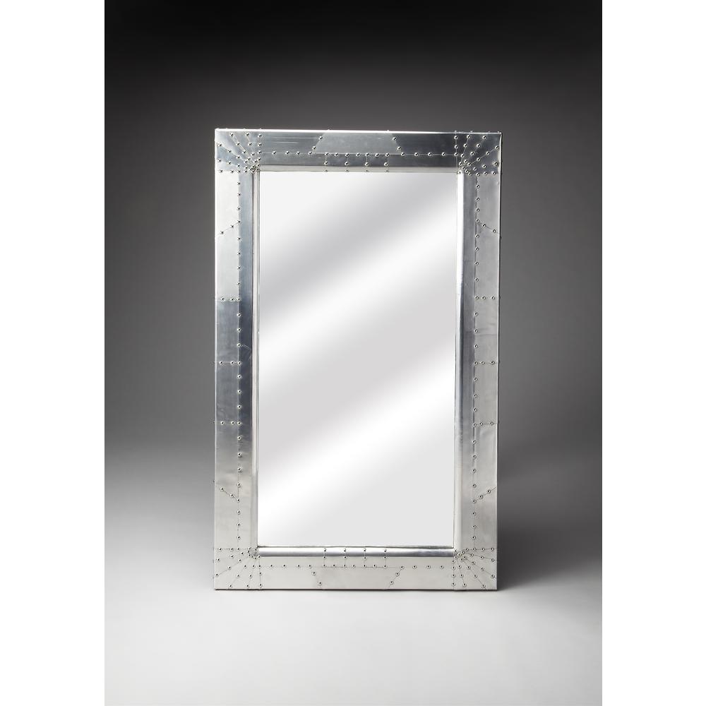 Company Midway Aviator Wall Mirror, Silver. Picture 2