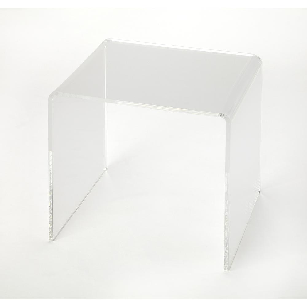 Crystal Clear Acrylic Bunching Table. Picture 1