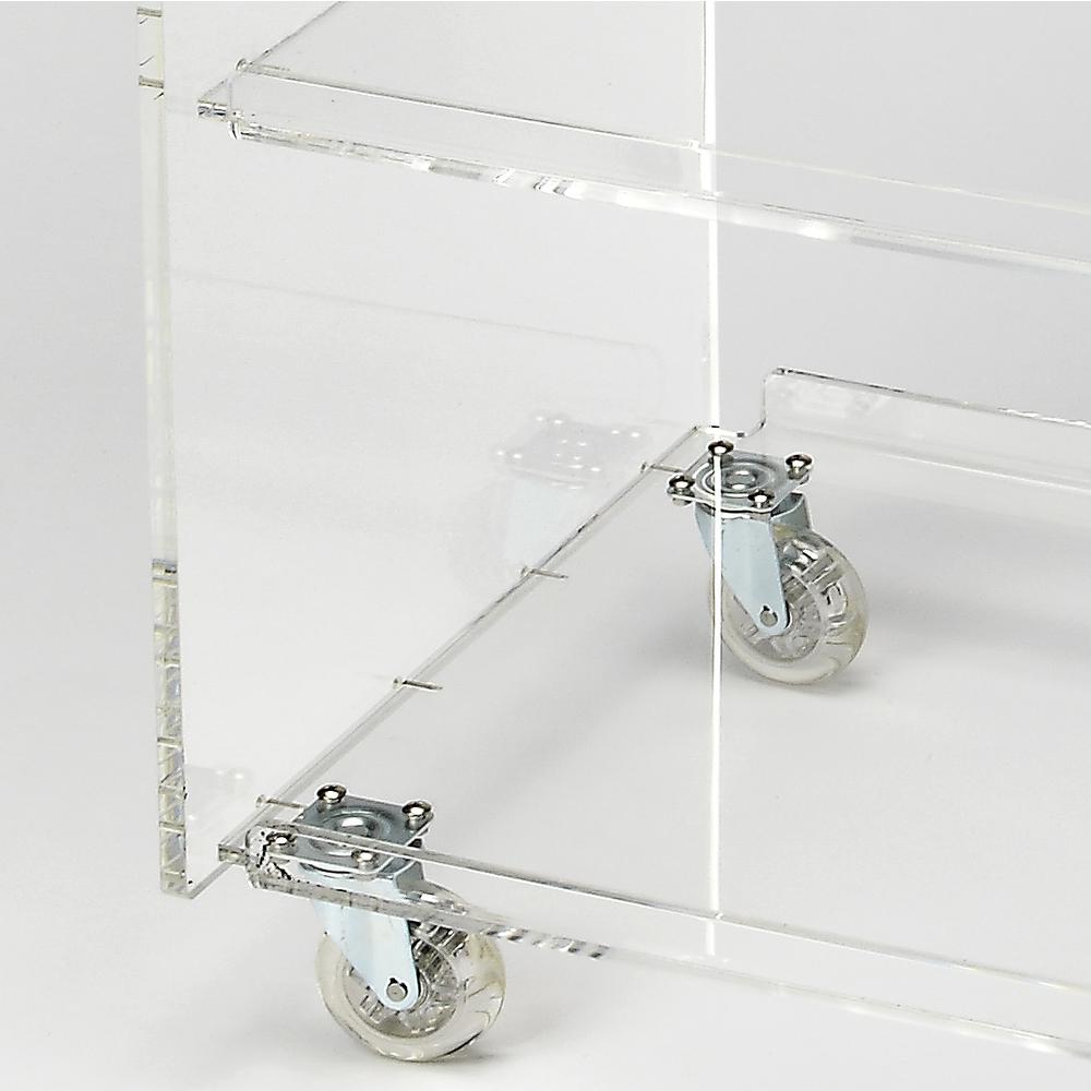 Company Crystal Clear Acrylic Bar Cart, Clear. Picture 2