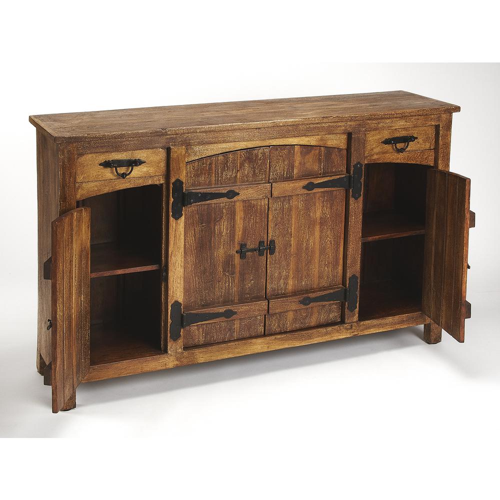Company Giddings Rustic  59.5" Sideboard, Medium Brown. Picture 3