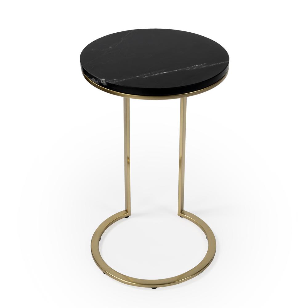 Company Shounderia Marble Side Table, Black. Picture 2