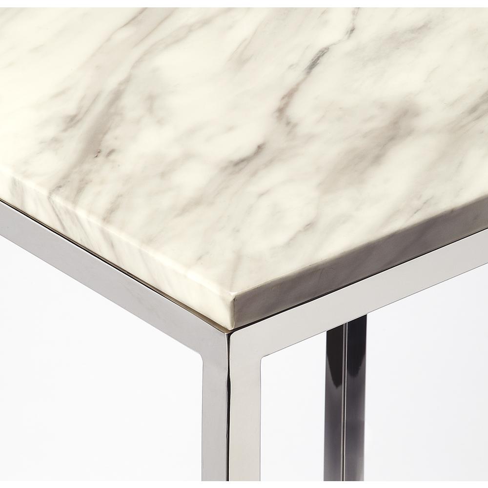 Radiant Marble and Metal End Table, Belen Kox. Picture 3
