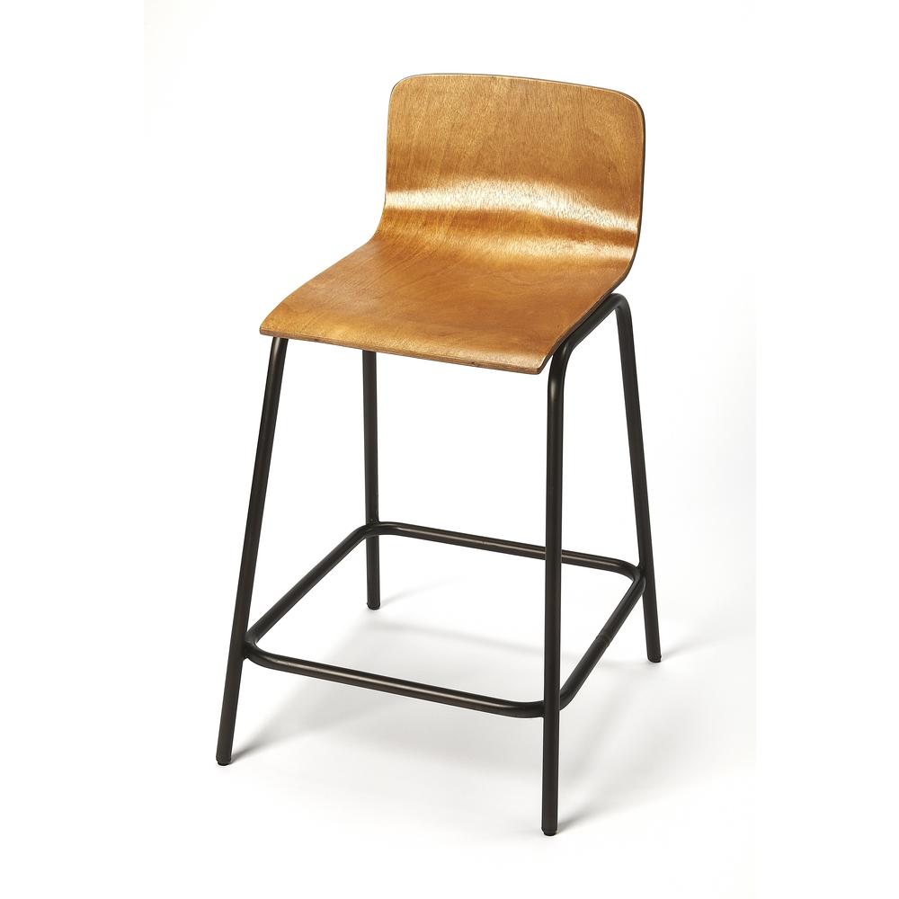 Butler Caron Wood & Metal Counter Stool. The main picture.