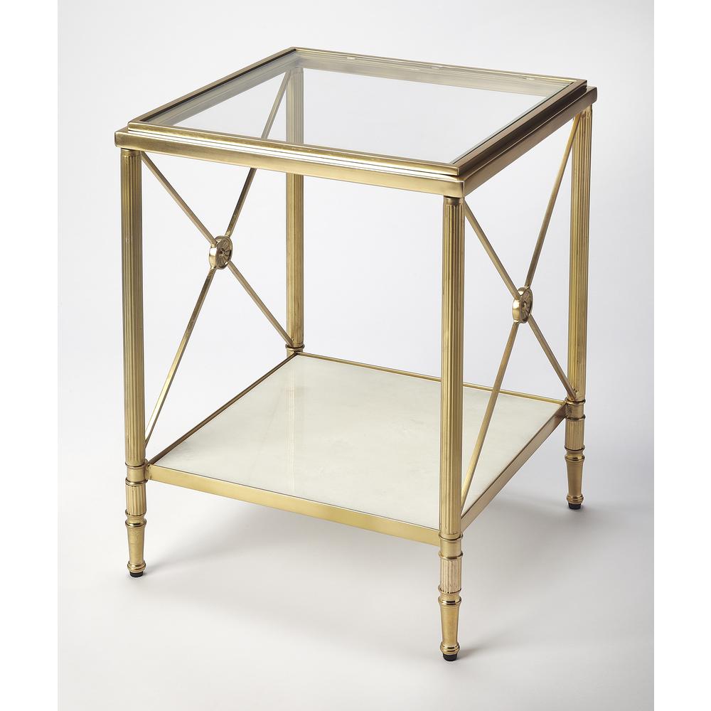 Company Taren End Table, Gold. Picture 1