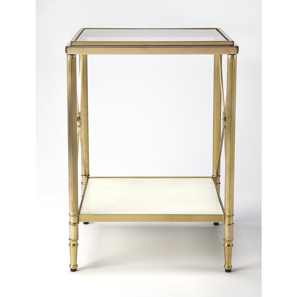 Company Taren End Table, Gold. Picture 2