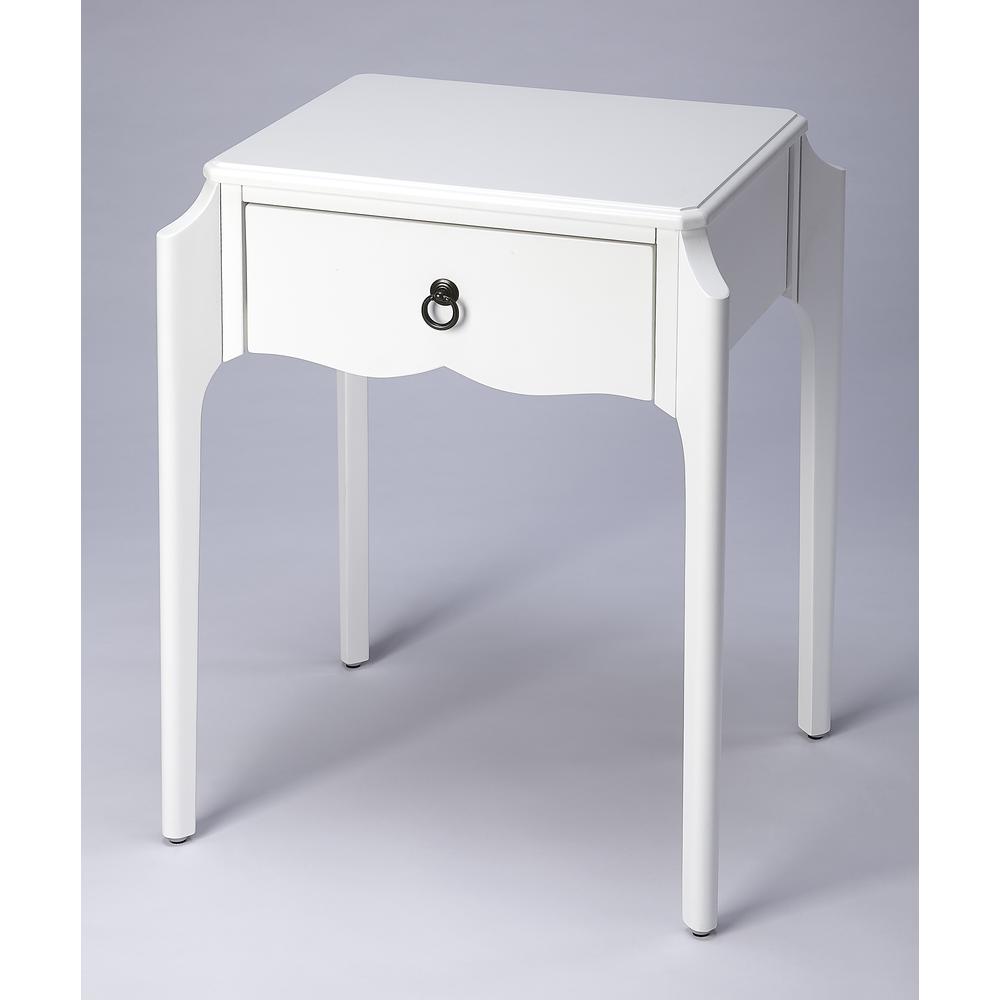 Butler Wilshire Glossy White  Nightstand. Picture 6