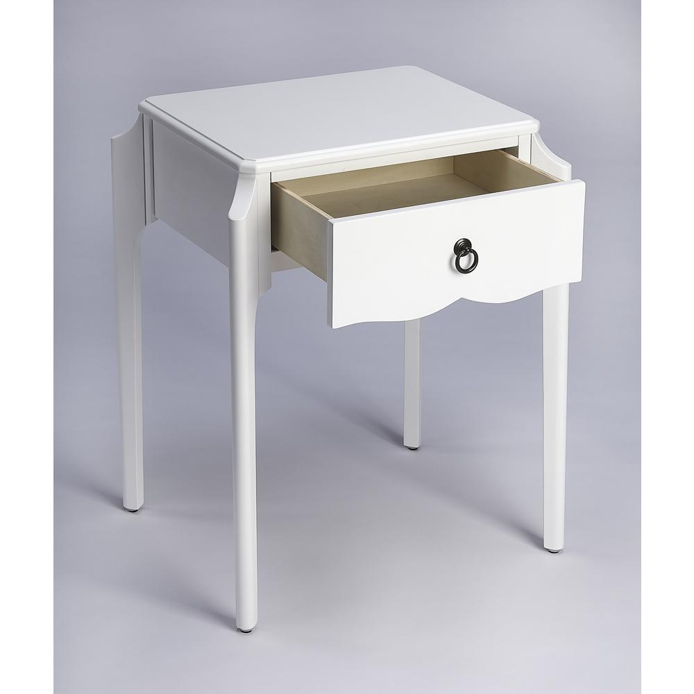 Butler Wilshire Glossy White  Nightstand. Picture 7