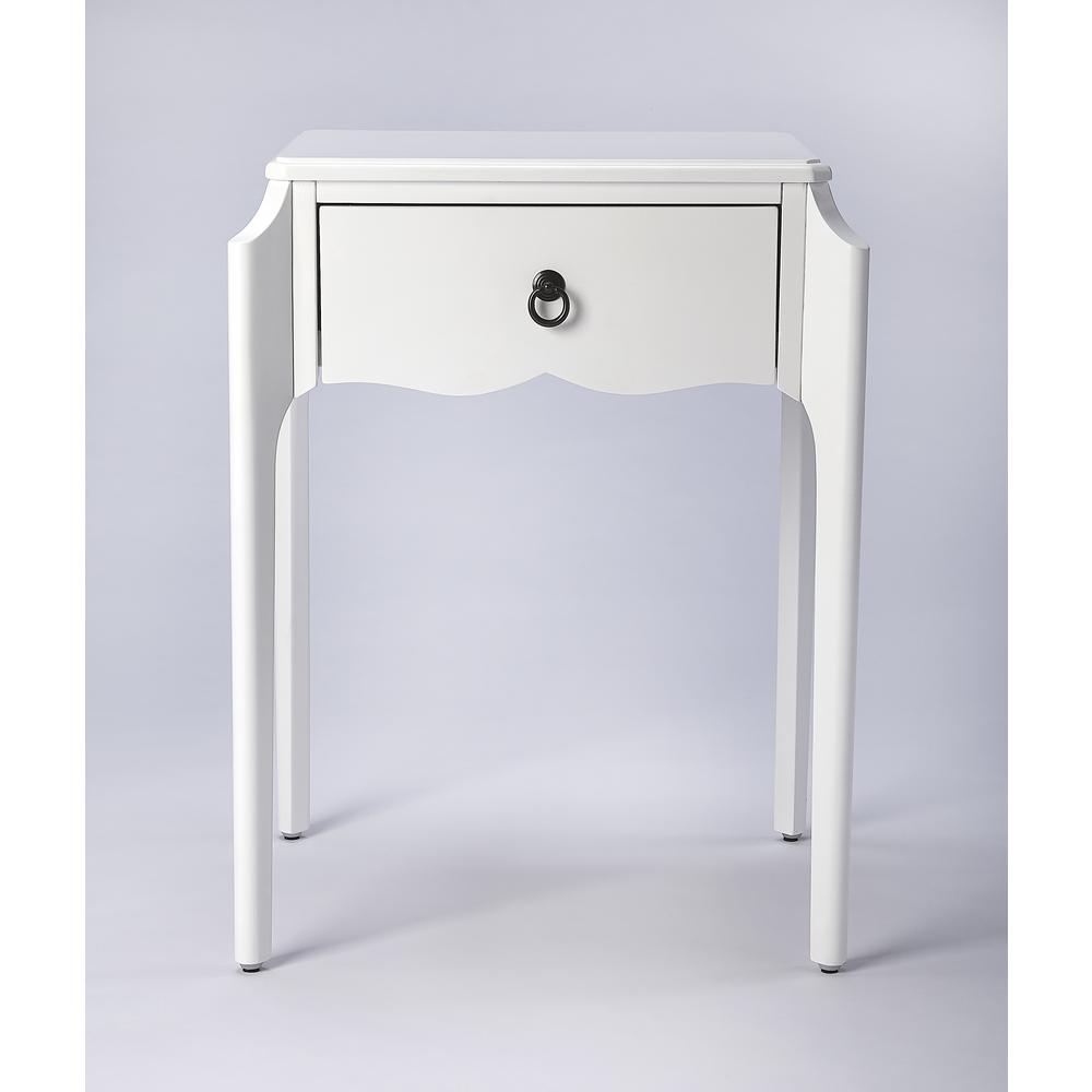 Butler Wilshire Glossy White  Nightstand. Picture 5
