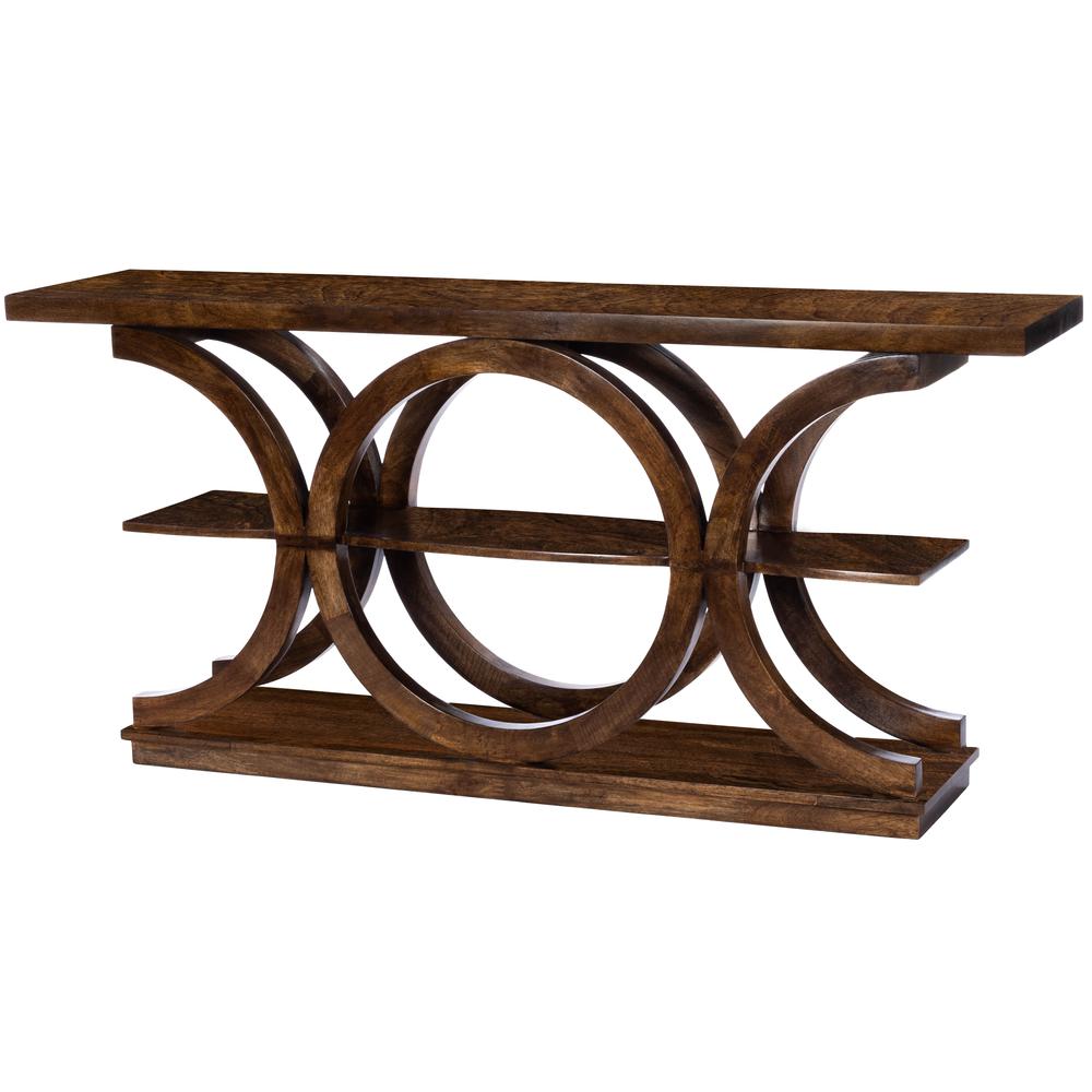 Company Stowe Rustic Console Table, Medium Brown. Picture 1