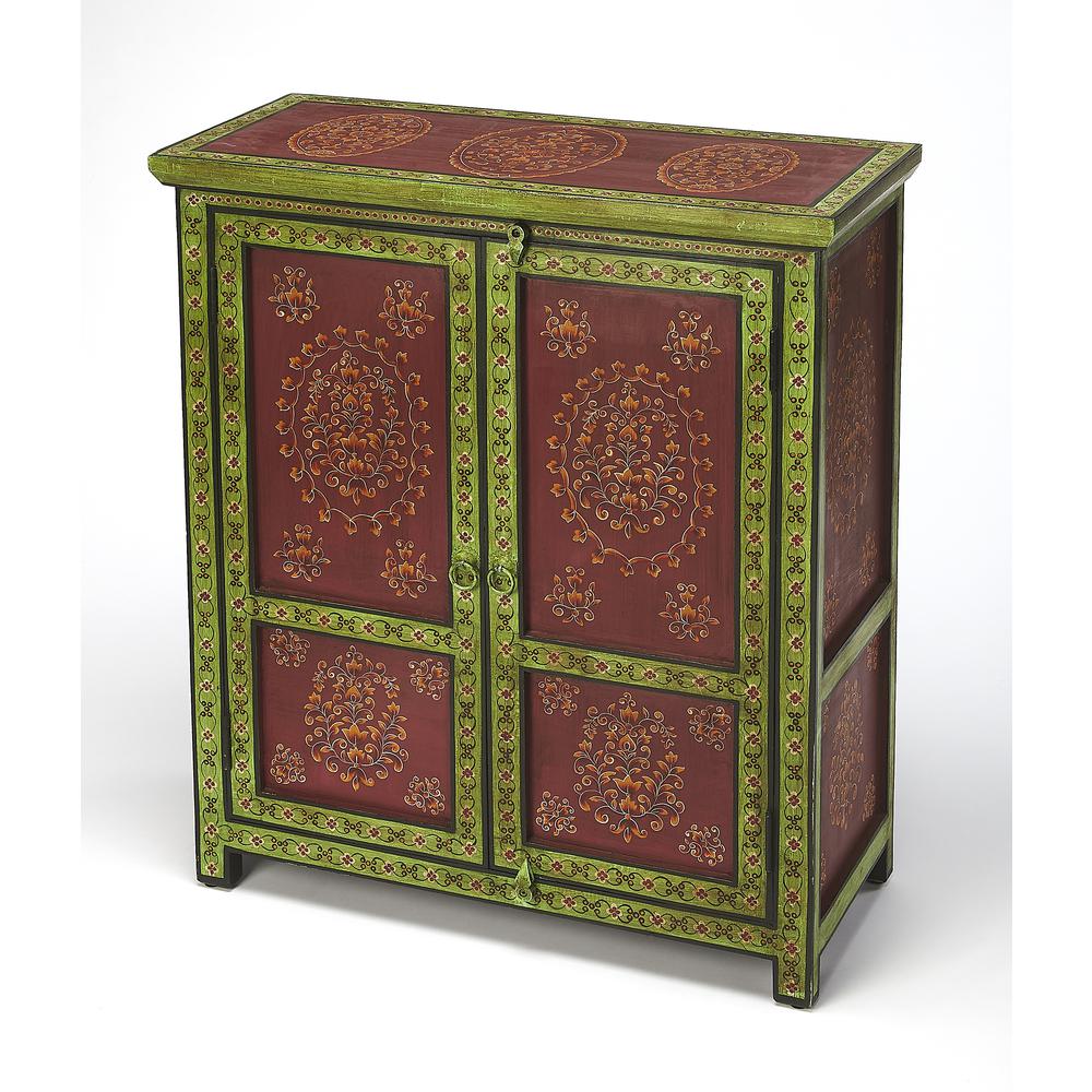 Company Disha Hand Painted Chest, Multi-Color. Picture 1