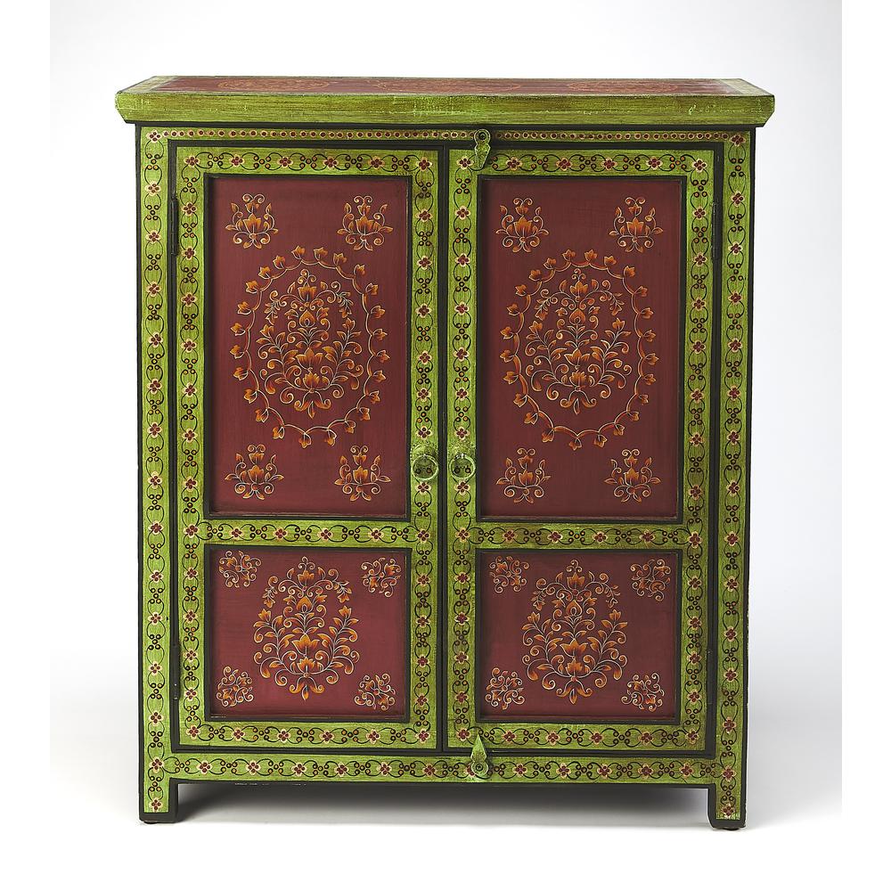Company Disha Hand Painted Chest, Multi-Color. Picture 3
