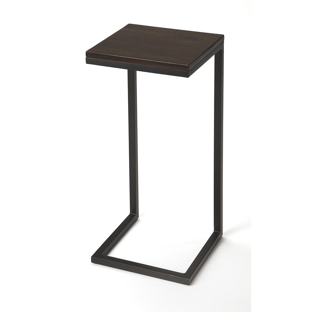 Company Kilmer Wood & Metal Finsih Side Table, Dark Brown. Picture 1