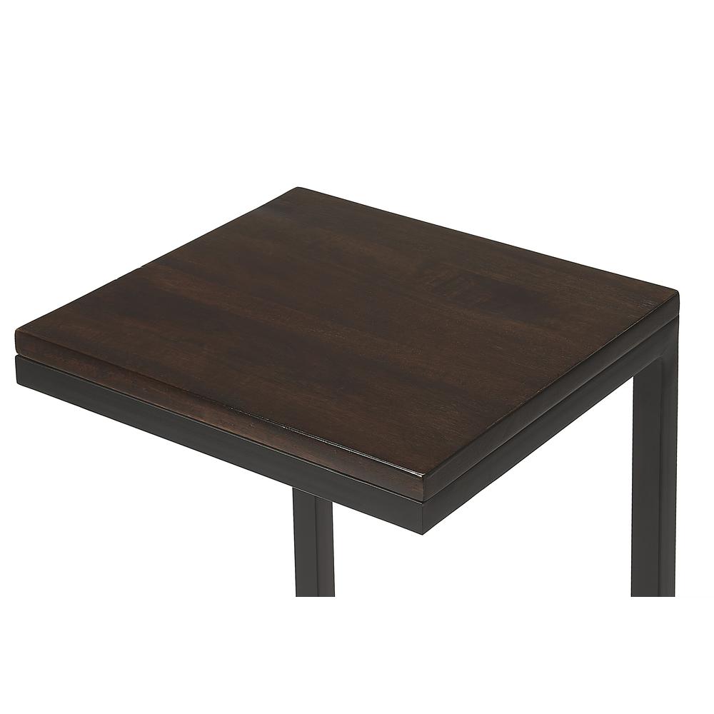 Company Kilmer Wood & Metal Finsih Side Table, Dark Brown. Picture 2
