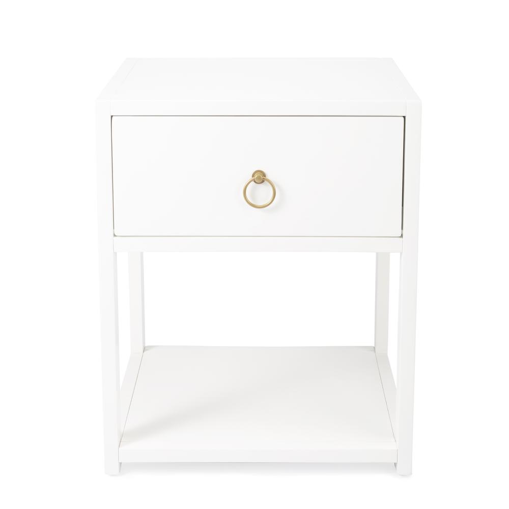 Company Lark End Table, White. Picture 2