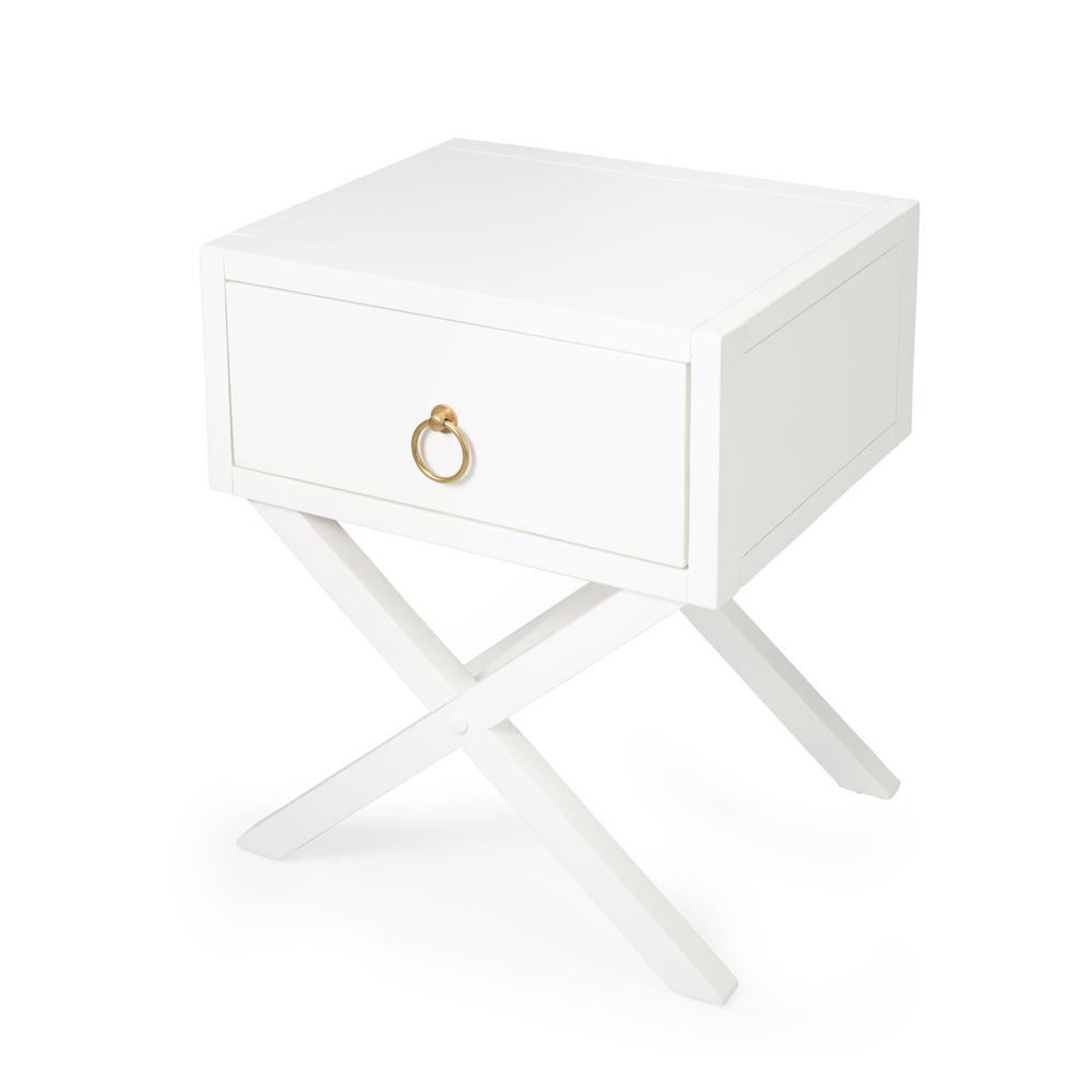 Company Lark End Table, White. Picture 1