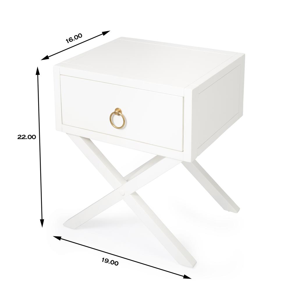 Company Lark End Table, White. Picture 9