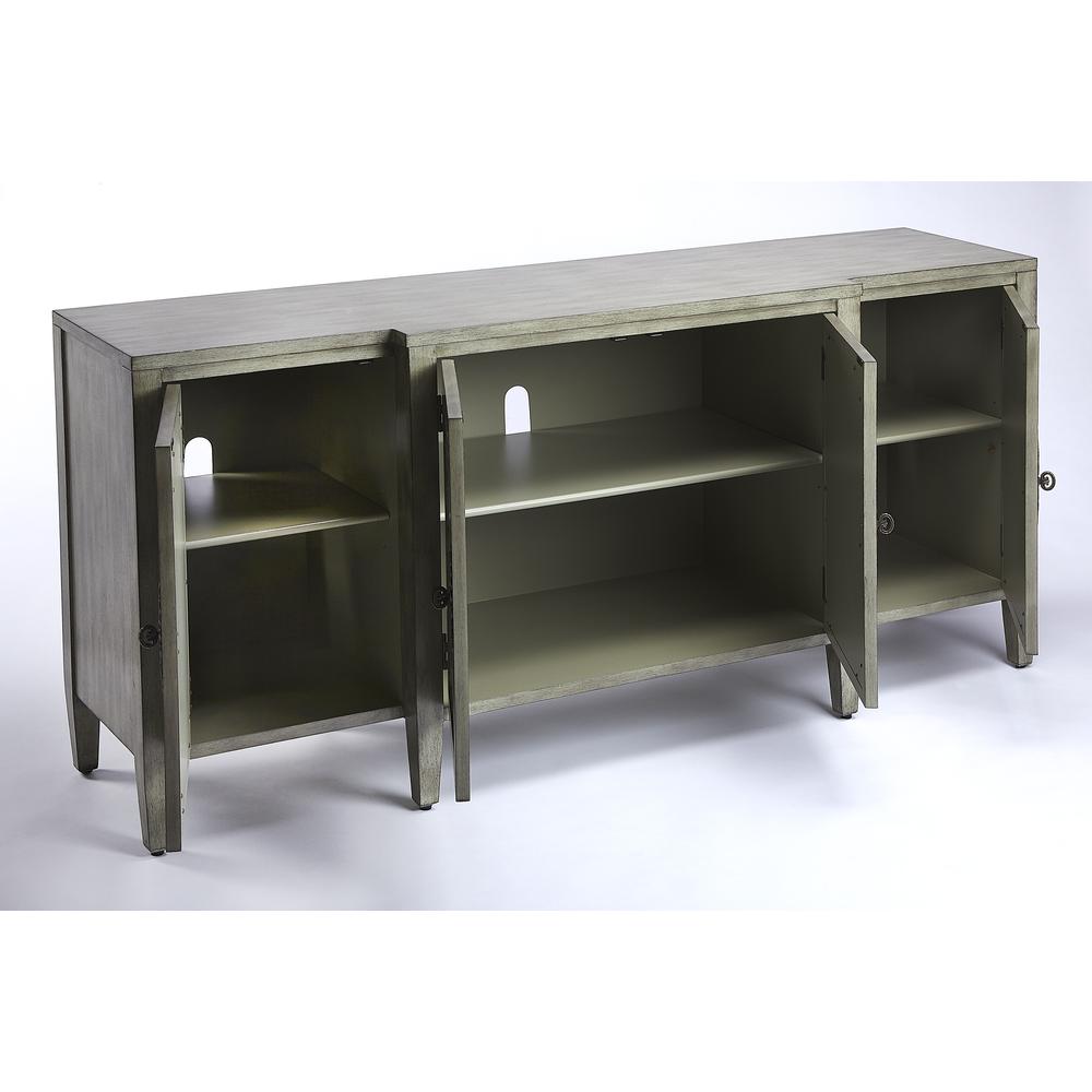 Company Giovanna  Mirrored 71.75" Sideboard, Green. Picture 2