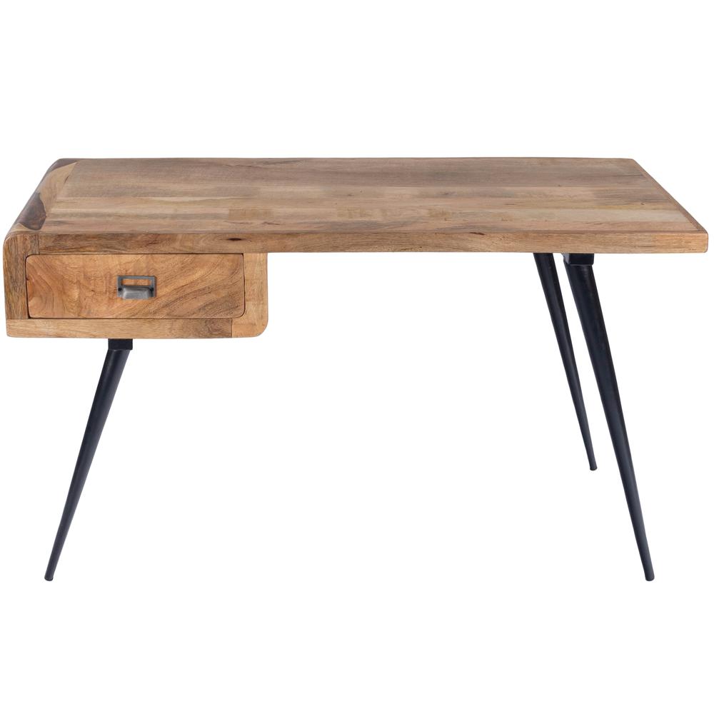 Butler Anuri Natural Wood & Metal Desk. Picture 2