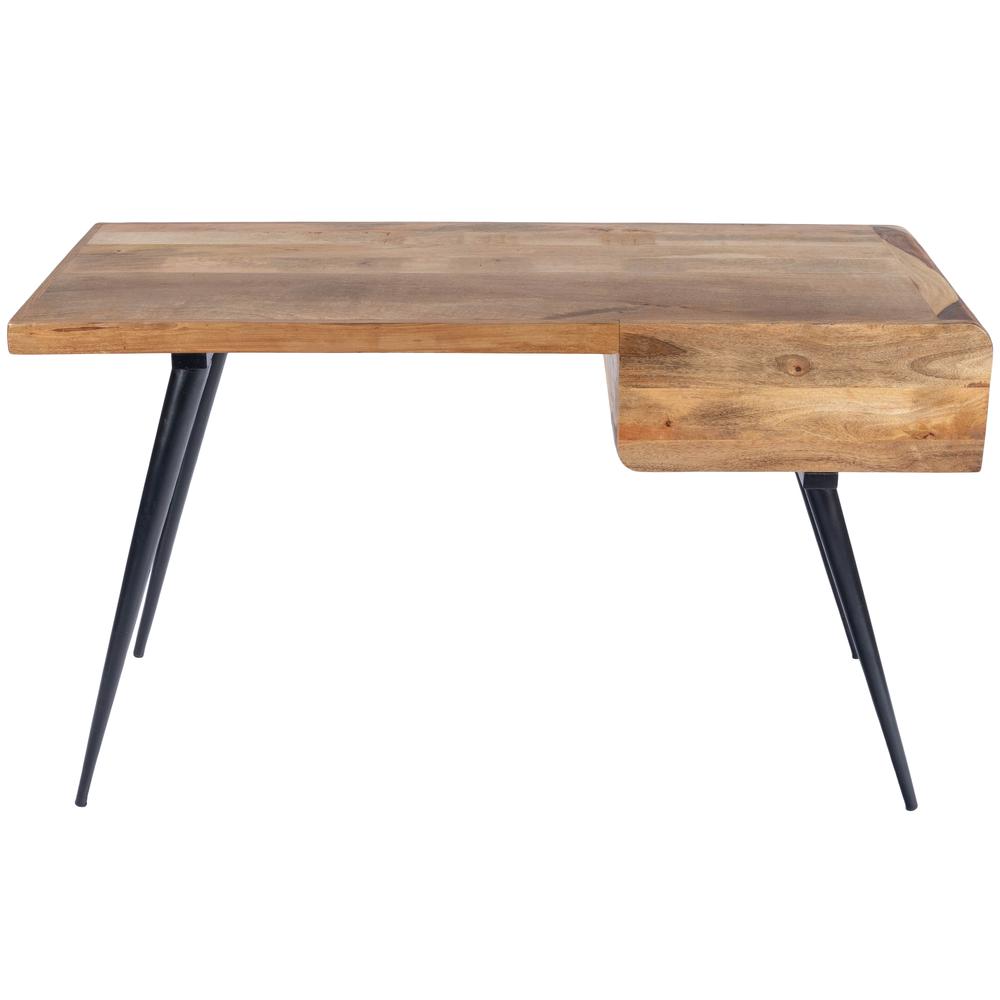 Butler Anuri Natural Wood & Metal Desk. Picture 3