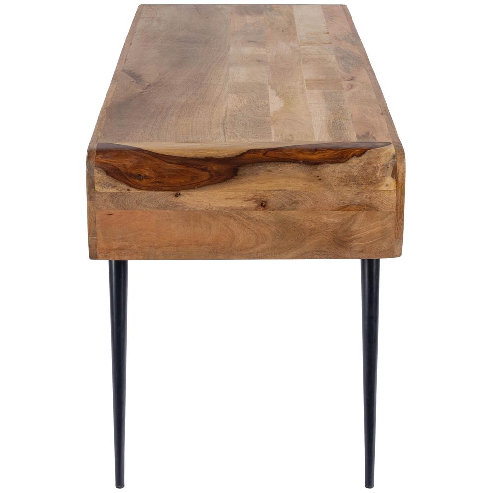 Butler Anuri Natural Wood & Metal Desk. Picture 7