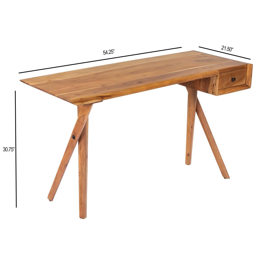 Vikky Natural Wood Desk. Picture 7