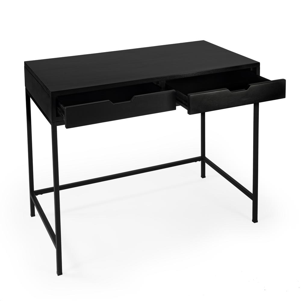 Belka Black  Desk with Drawers. Picture 2