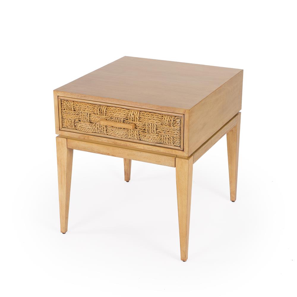 Company Faddei Light Wood End Table, Natural. Picture 1