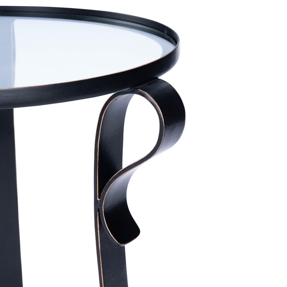 Oddrya Metal & Glass End Table. Picture 3