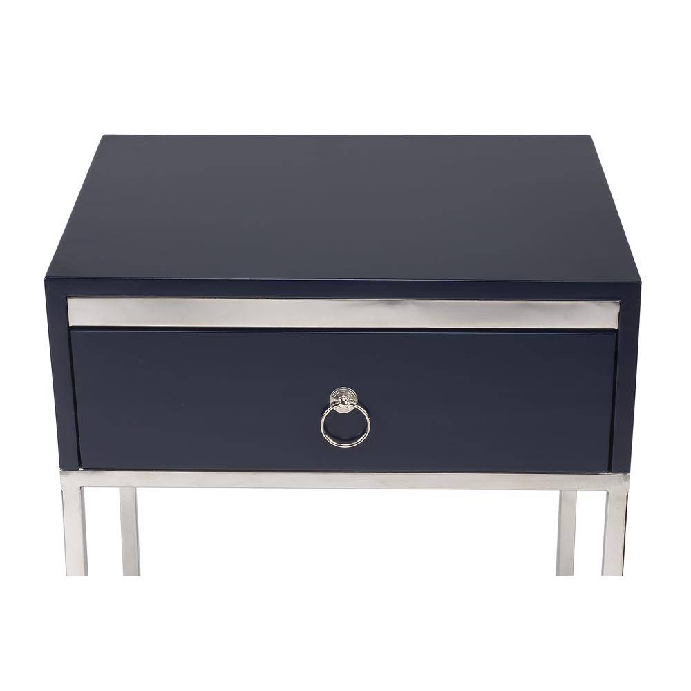 Company Monika & Silver End Table, Blue. Picture 4