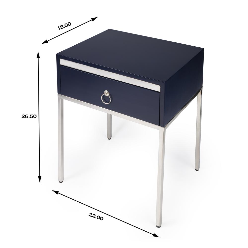 Company Monika & Silver End Table, Blue. Picture 7