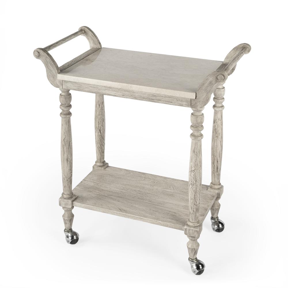 Company Danielle Marble Bar Cart, Gray. Picture 1