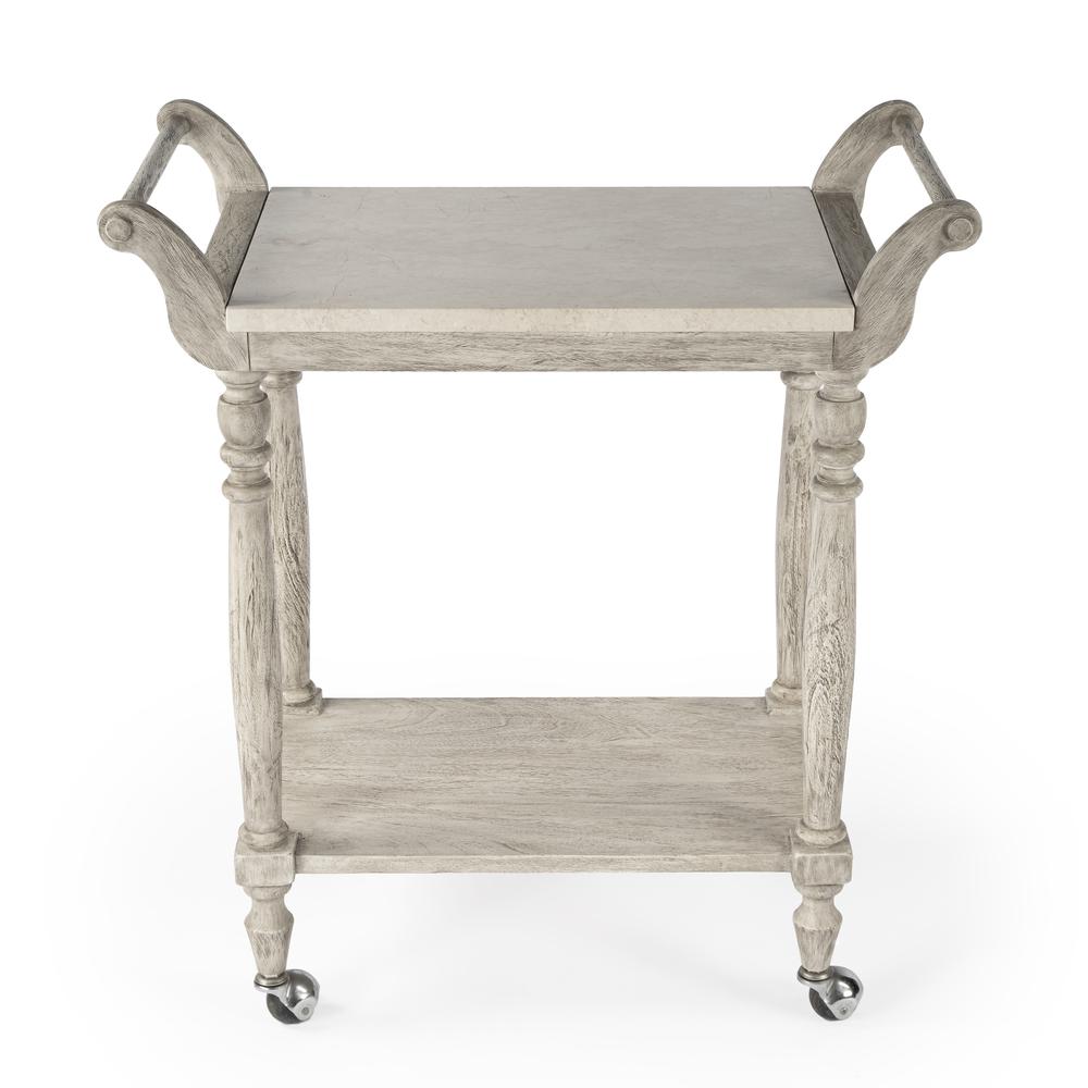 Company Danielle Marble Bar Cart, Gray. Picture 2
