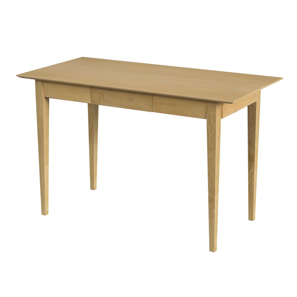 Company Caelynn 48" Natural Wood Shaker Writing Desk, Light Brown. Picture 1
