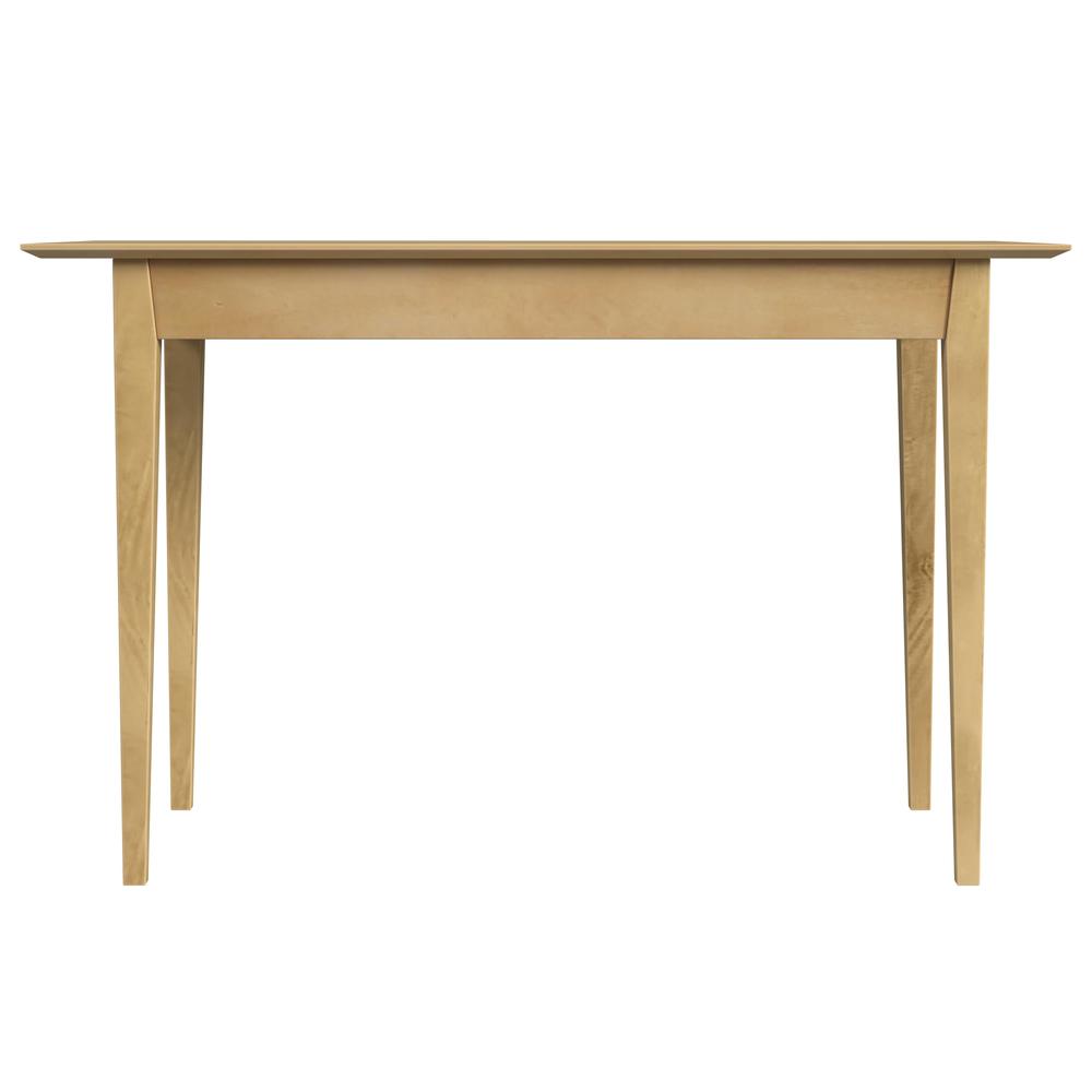 Company Caelynn 48" Natural Wood Shaker Writing Desk, Light Brown. Picture 4