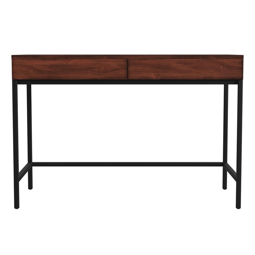 Carl 45" Wood and Metal Writing Desk. Picture 2