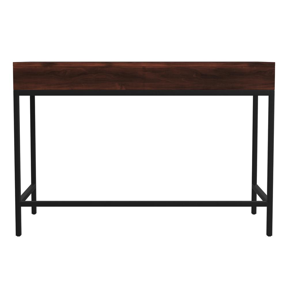 Carl 45" Wood and Metal Writing Desk. Picture 4