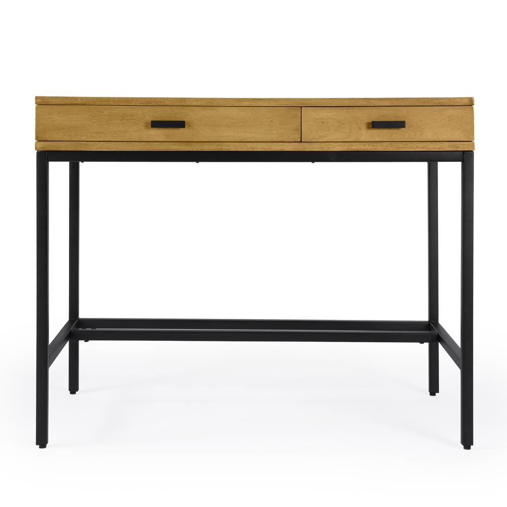 Company Hans 2-Drawer Writing Desk, Light Brown. Picture 3