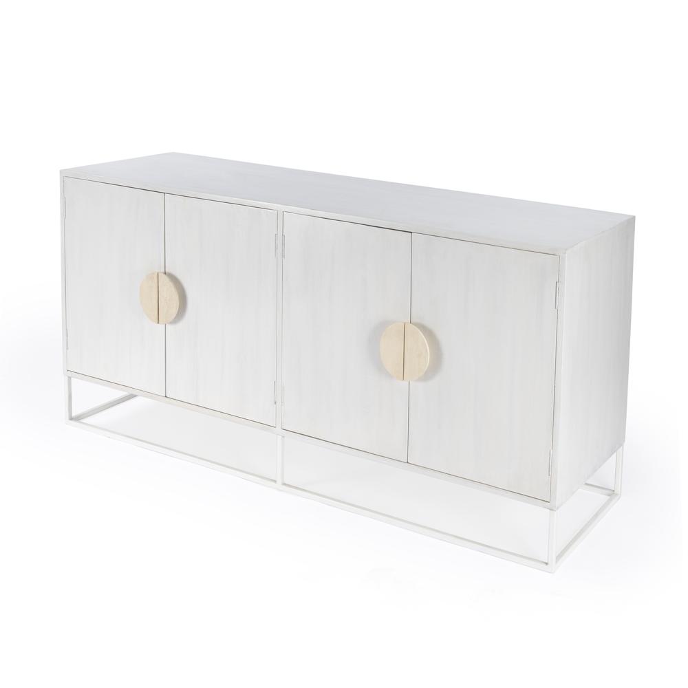 Company Lennasa Wooden 63" Sideboard, White. Picture 1