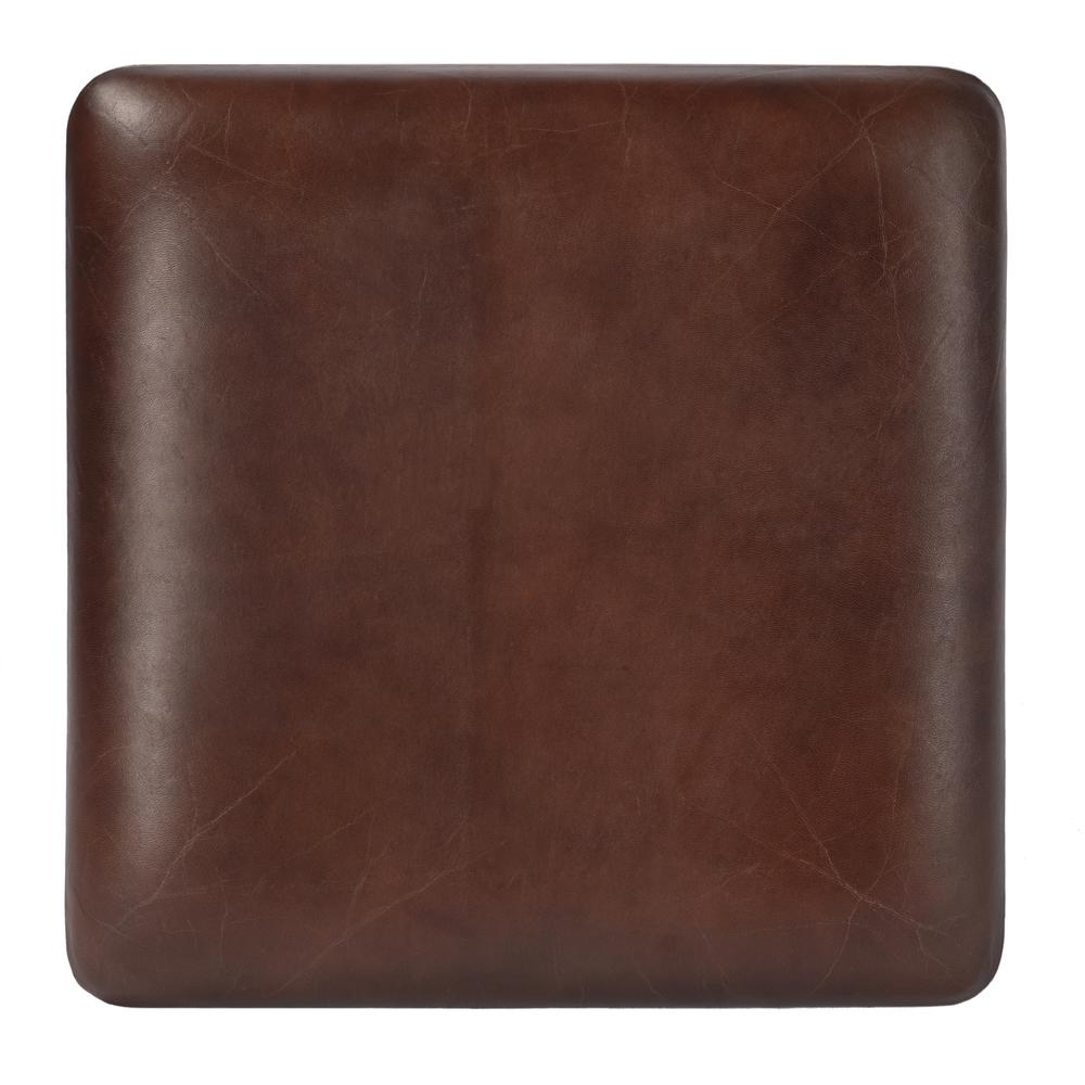 Company Midway Aviator Leather Accent Stool, Medium Brown. Picture 4