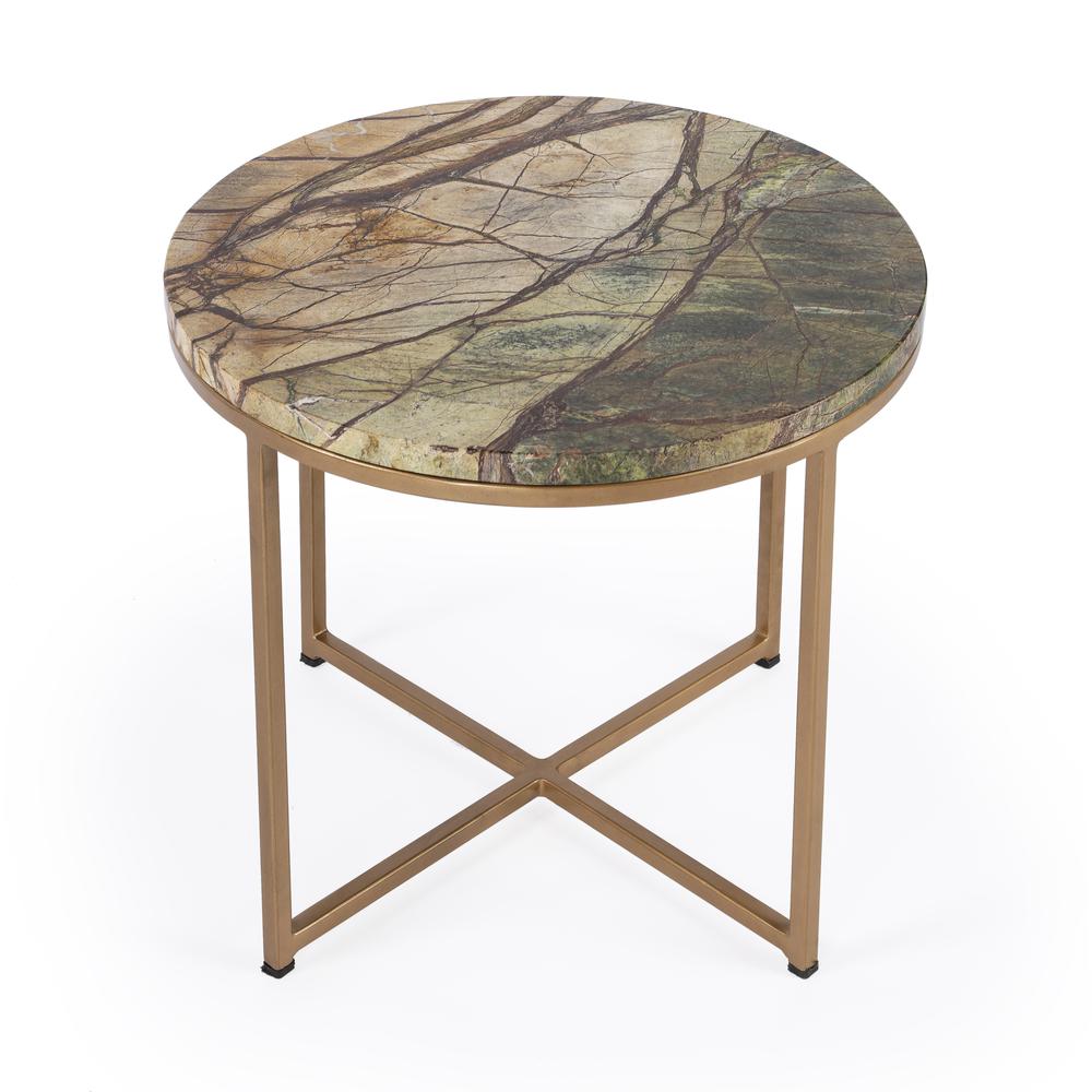 Marble Side Table, Green & Brown, Belen Kox. Picture 2