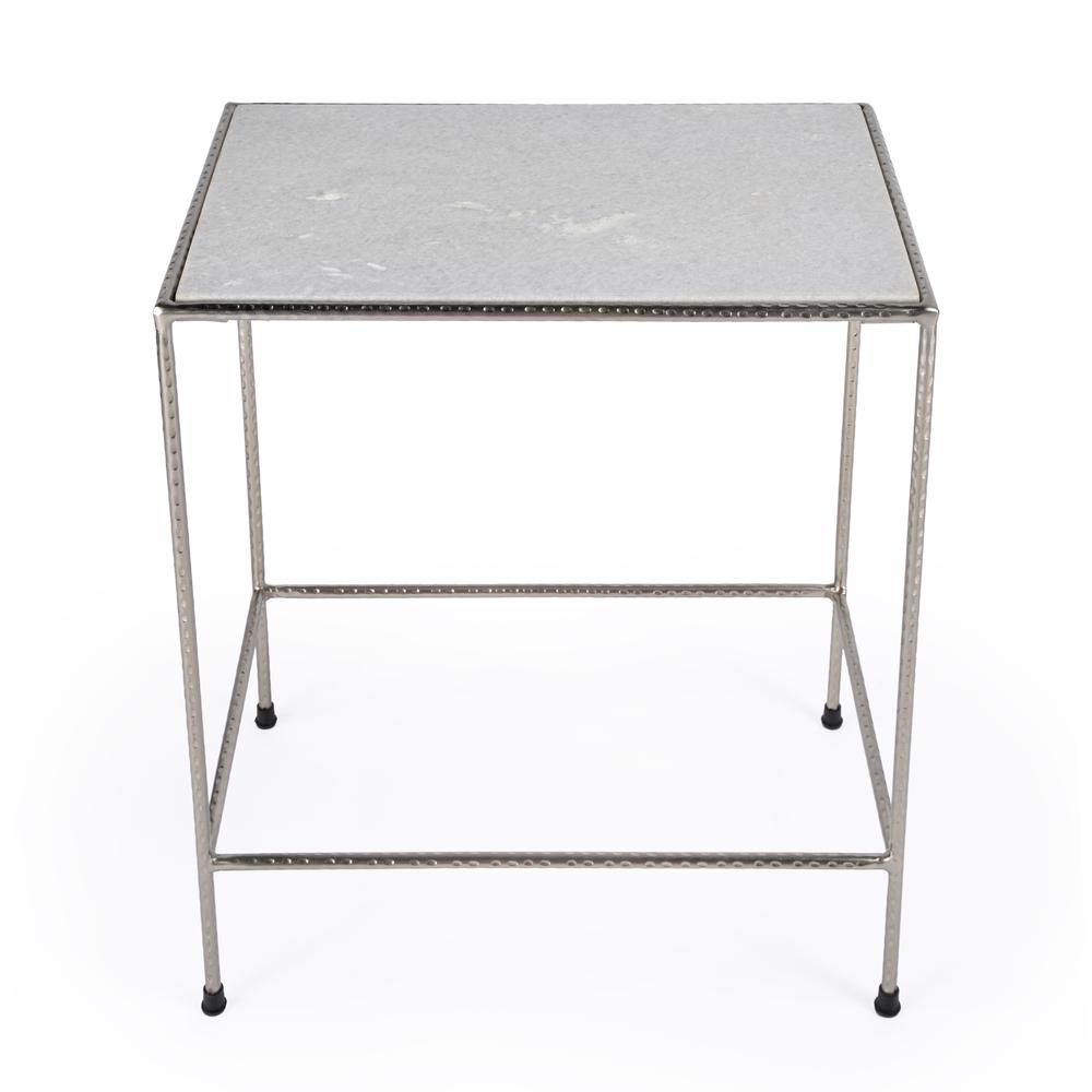Company Isa Marble End Table, White. Picture 2