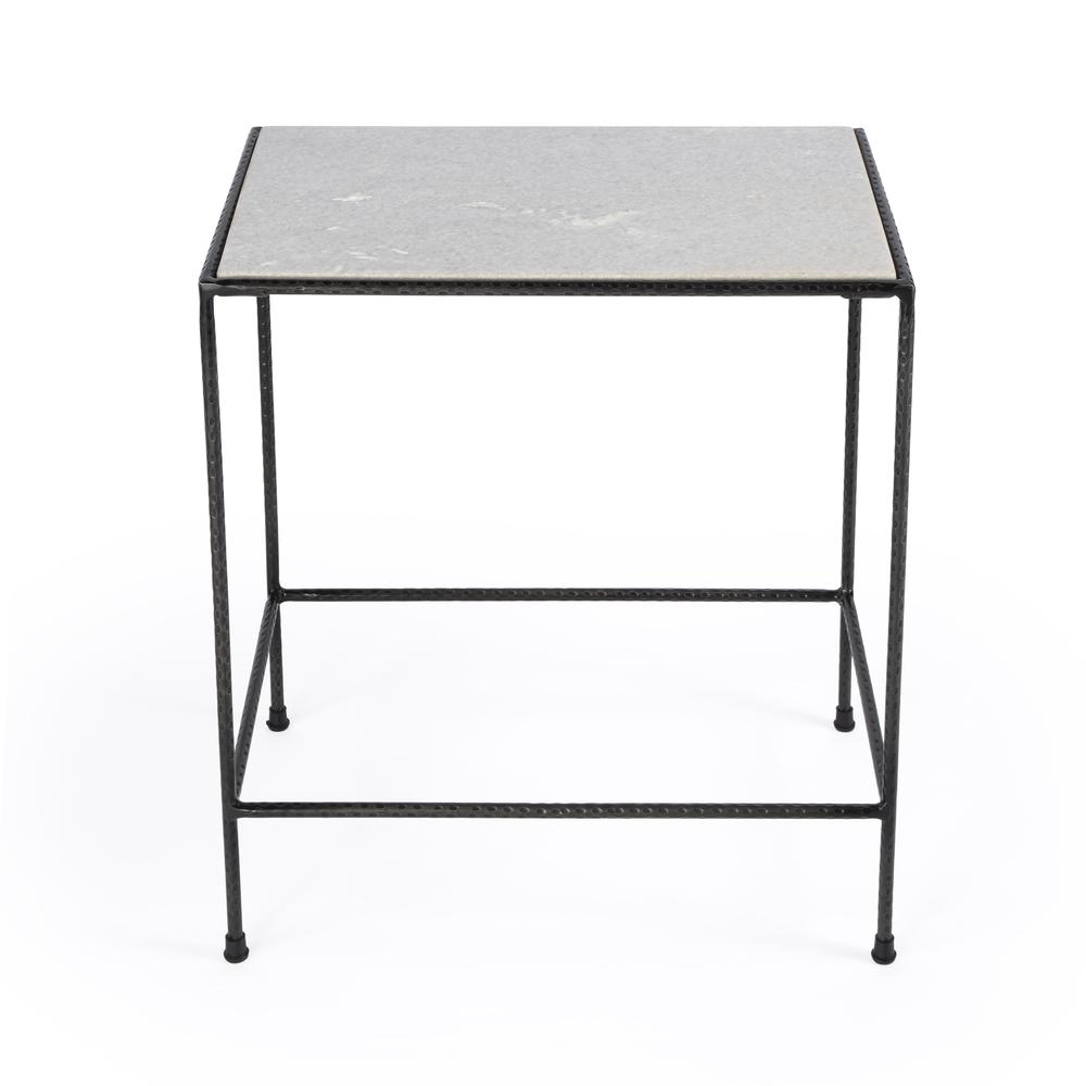 Company Isa Marble End Table, White. Picture 2