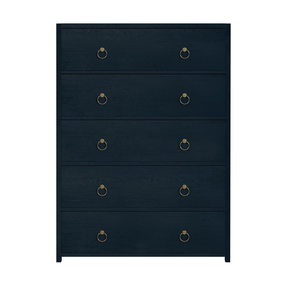 Company Lark 5 Drawer Dresser, Navy Blue. Picture 2