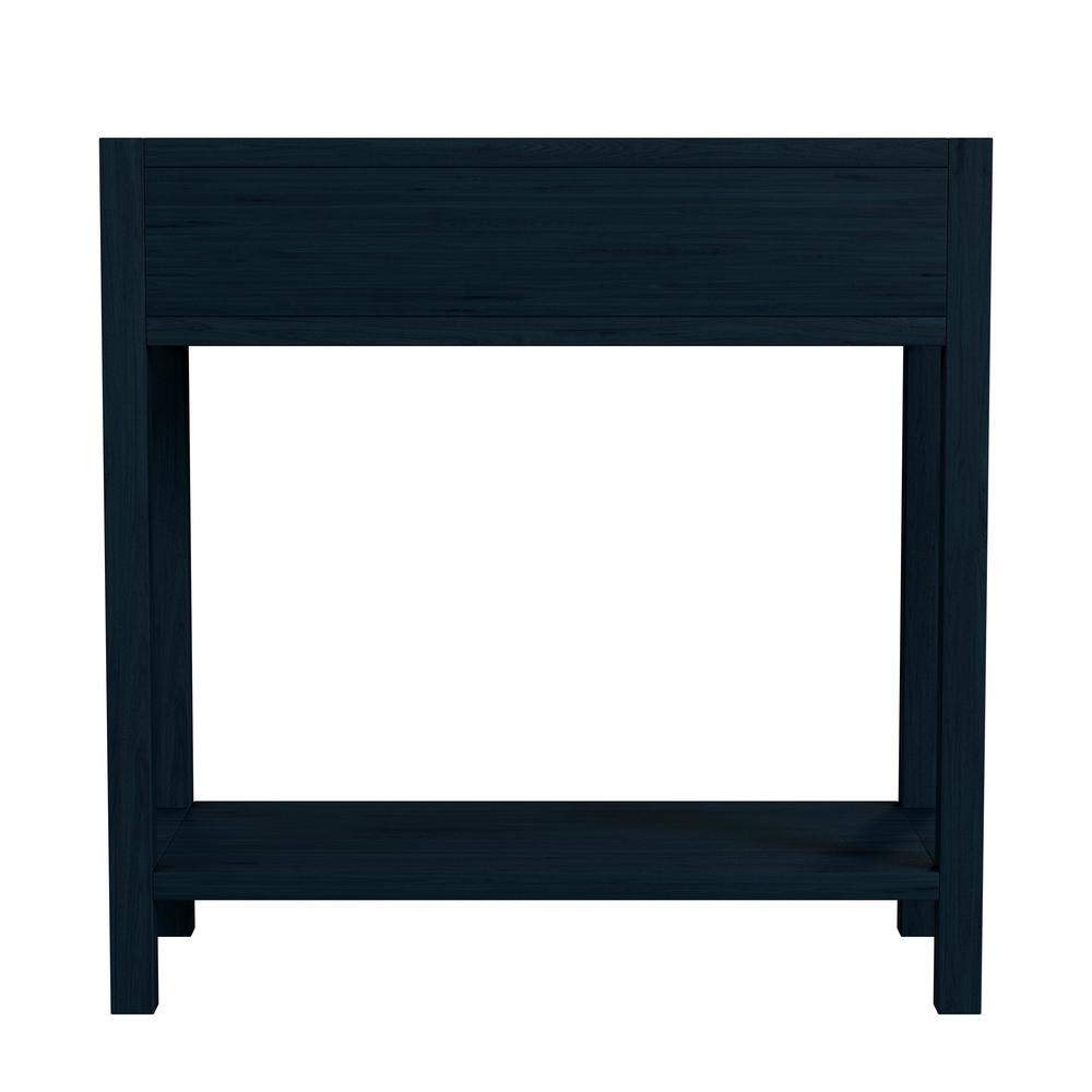 Company Lark 30" Wood 1-Drawer Nightstand, Navy Blue. Picture 4