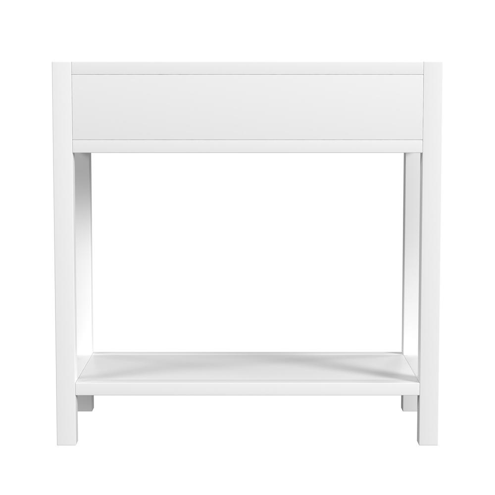 Company Lark 30" Wood 1-Drawer Nightstand, White. Picture 4