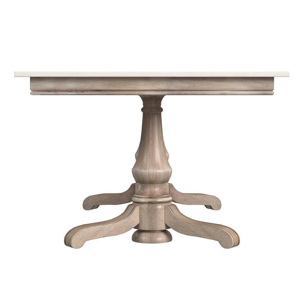 Company Danielle Rectangular Marble Dining Table, Tan/Beige. Picture 3