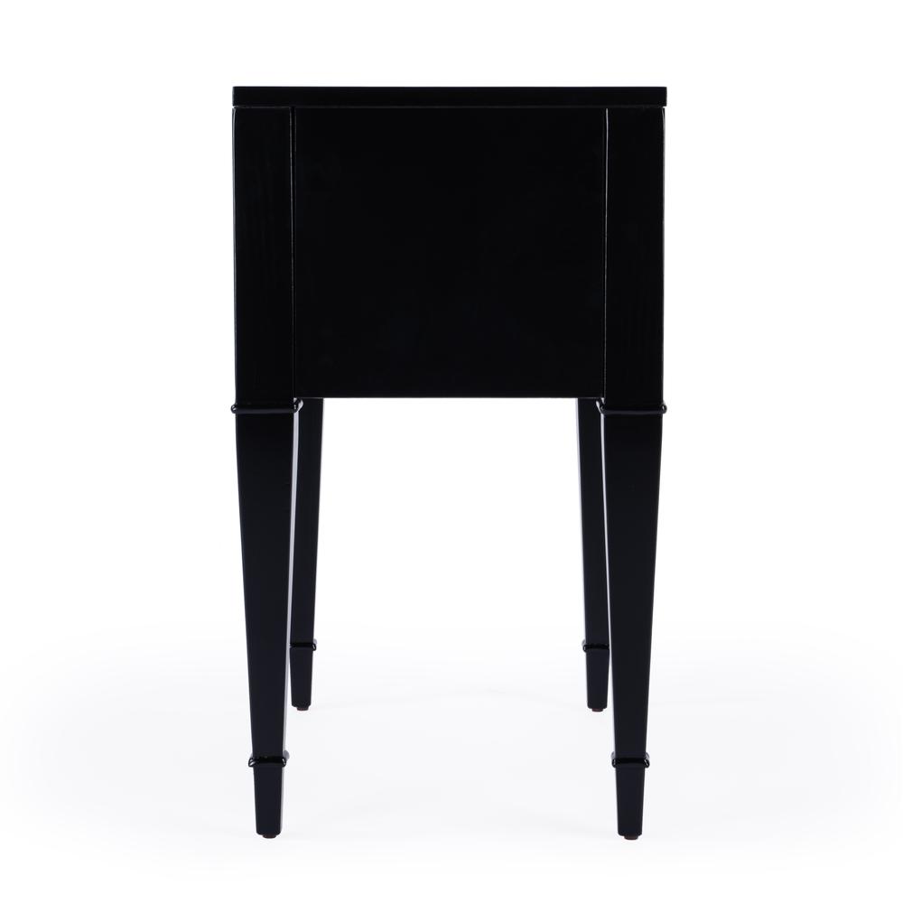 Company Kai 24 in. W Rectangular 2 Drawer End Table, Black. Picture 4
