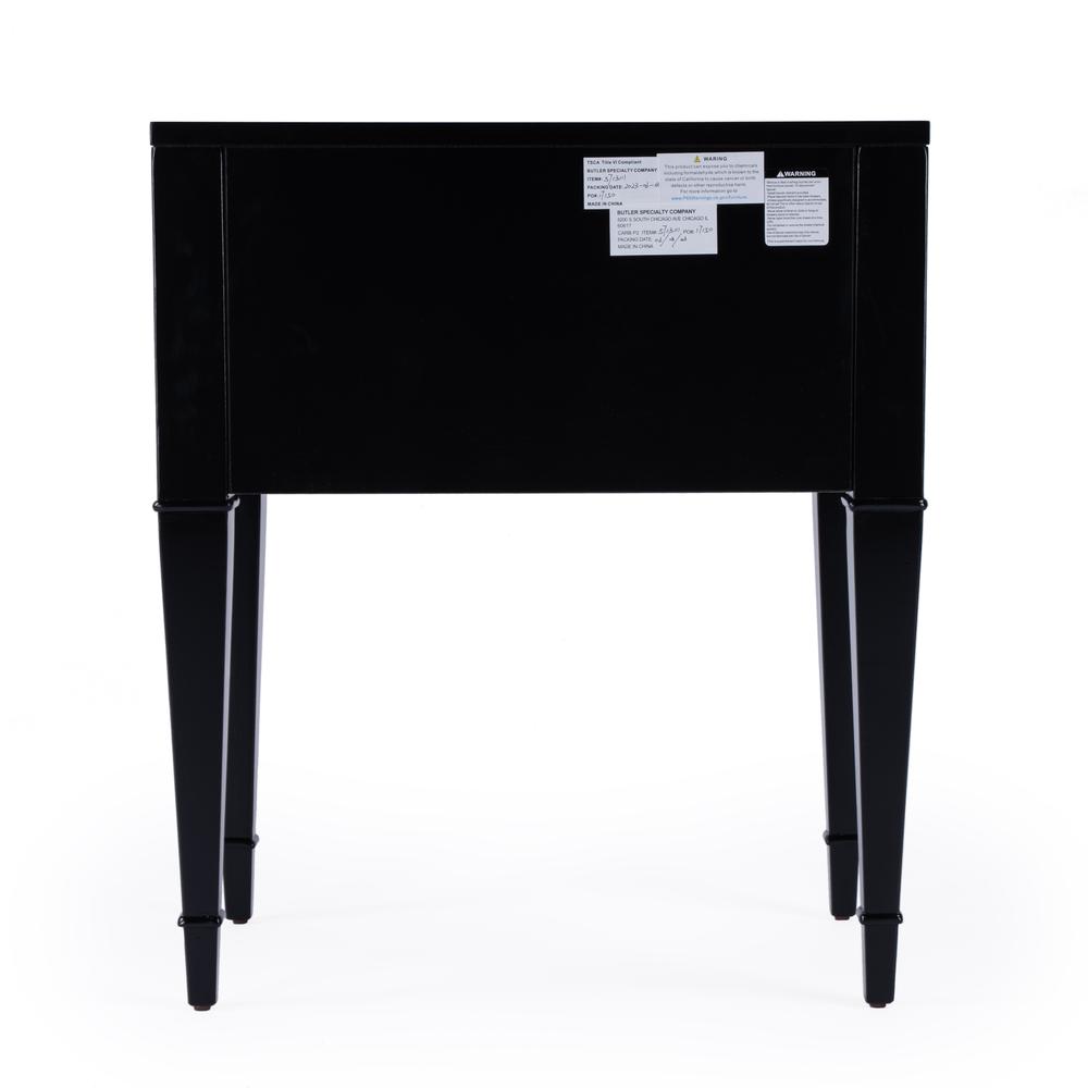 Company Kai 24 in. W Rectangular 2 Drawer End Table, Black. Picture 5
